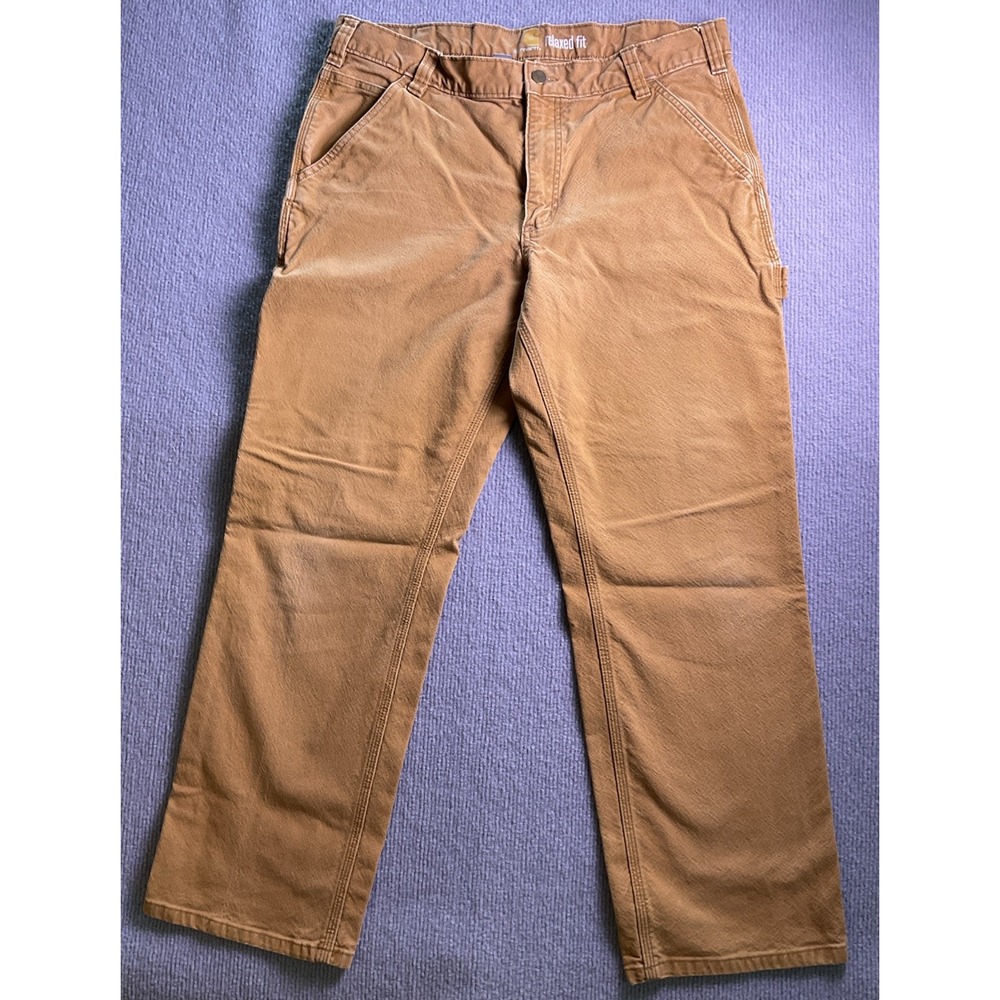 Carhartt Men's Relaxed Fit Pants 35x30 Brown